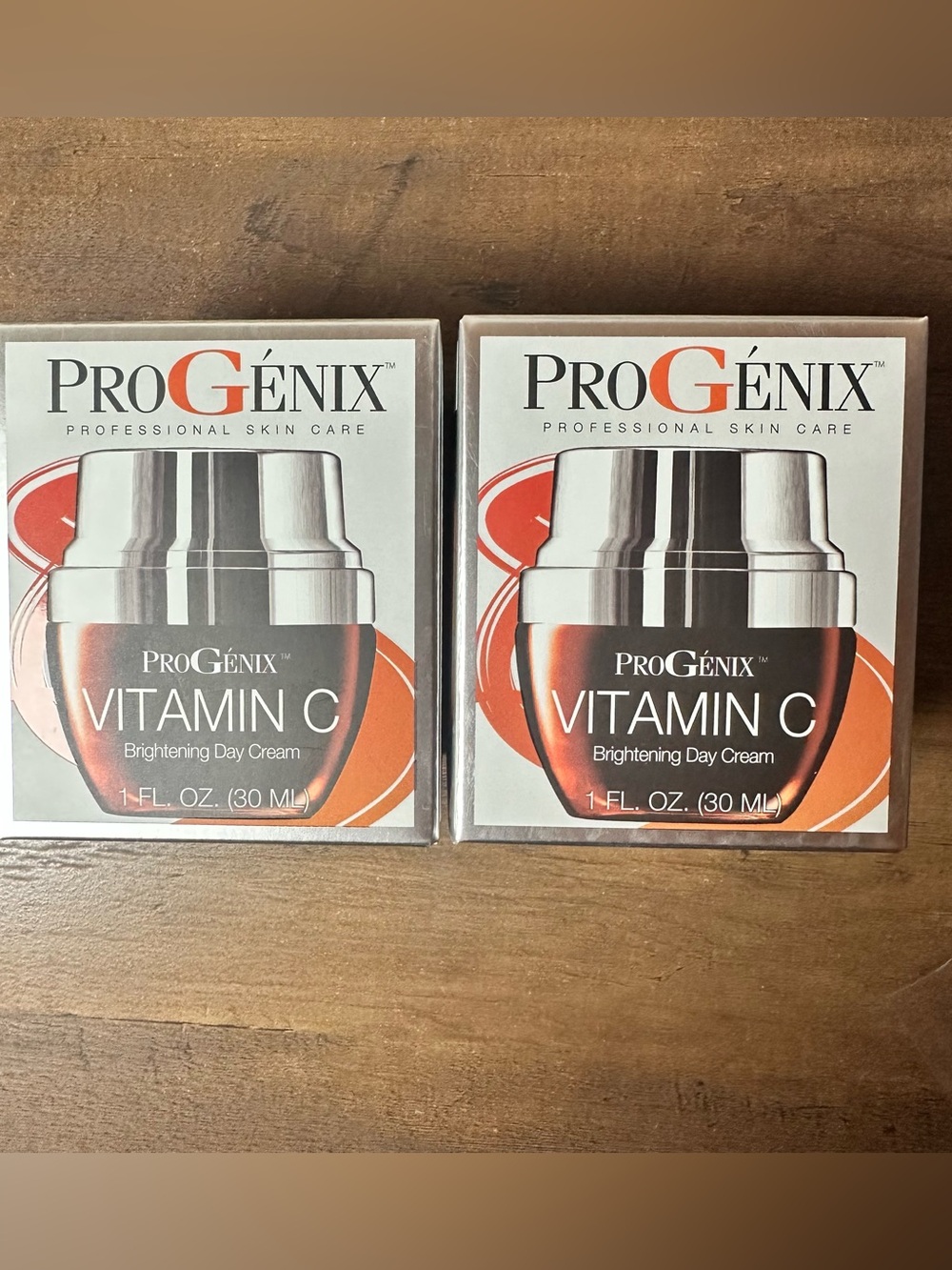 ProGenix Vitamin C Brightening Day Cream For Sun Damage Dark Spots 1 Fl Oz 2pk